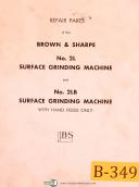 Brown & Sharpe-Brown & Sharpe No. 2L & 2LB, Surface Grinding Machine, Repair Parts Manual 1957-2L-2LB-01